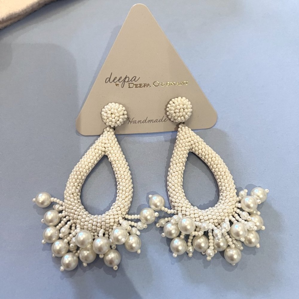 Deepa Gurnani Pearlescent Earrings - Picture 2 of 4